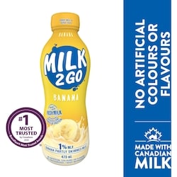 1% Banana Partly Skimmed Milk