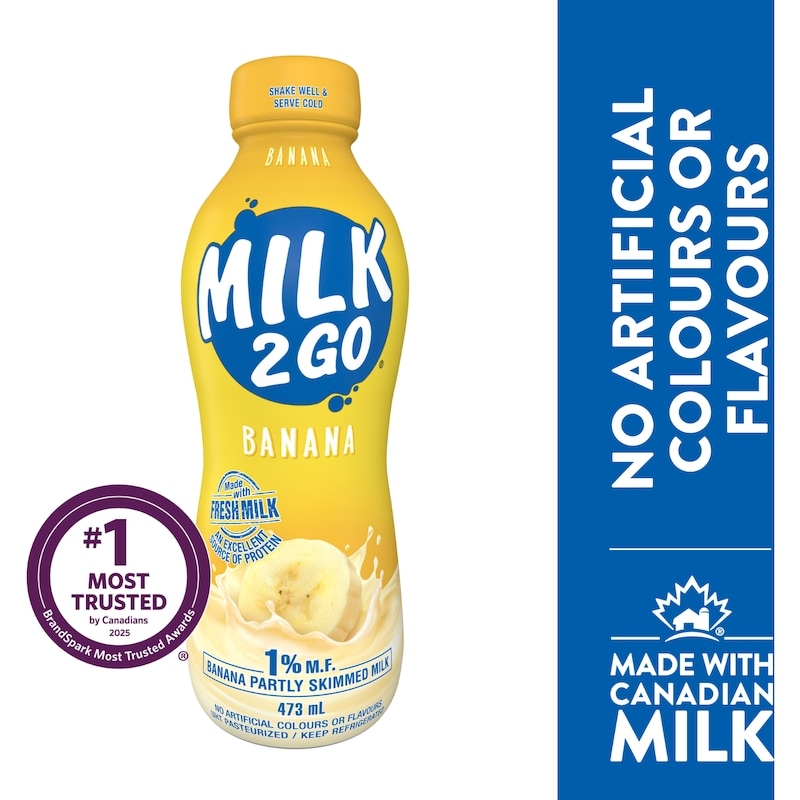1% Banana Partly Skimmed Milk