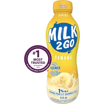 1% Banana Partly Skimmed Milk