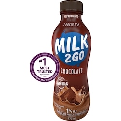 Milk 2 Go 1% Chocolate Partly Skimmed Milk - 473 ml | Zehrs