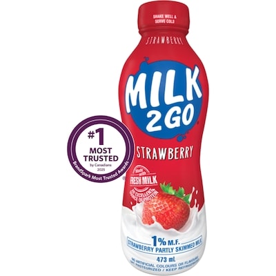 1% Strawberry Partly Skimmed Milk