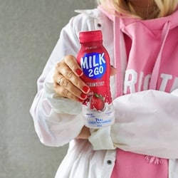 Milk 2 Go 1% Strawberry Partly Skimmed Milk - 473 ml | No Frills