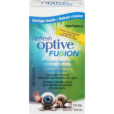 Refresh Optive Fusion Eye Drops Lubricant 10 ml, $169.90/100ml