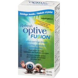 Refresh Optive Fusion Eye Drops Lubricant - 10 ml | Fortinos
