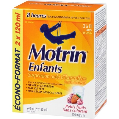 Suspension d’ibuprofène pour enfants