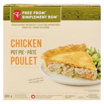 President's Choice Chicken Pot Pie 800 g, $2.00/100g