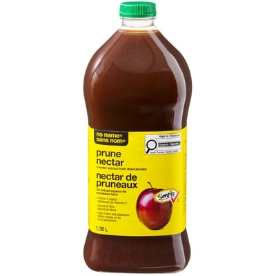 No Name Prune Nectar Unsweetened 1.36 l, $0.48/100ml
