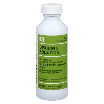 Atlas Solution antiseptique aqueuse Dexidin 2 115 ml, 5,21 $/100ml