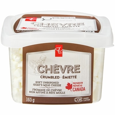 le Choix du Président Fromage Féta De Lait De Chèvre Émietté 165 g, 5,15 $/100g