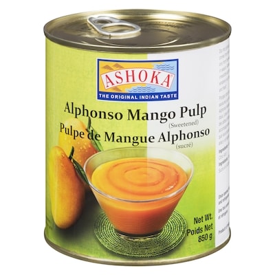 Ashoka Alphonso Mango Pulp 850 g, $0.53/100g