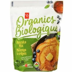 PC Organics Pancake Mix 900 g, $0.81/100g