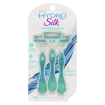 Schick Rasoirs jetables Schick Hydro Silk pour femmes, 3u 3 ea, 5,16 $/1ch