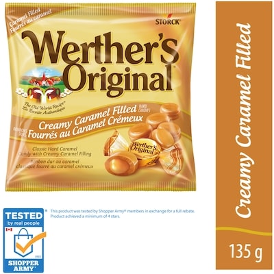 Werther's Original Creamy Caramel Filled Hard Candy 135 g, $2.81/100g
