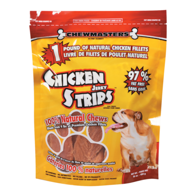 Chew Masters Chicken Strips Dog Treats 454 g, $3.08/100g