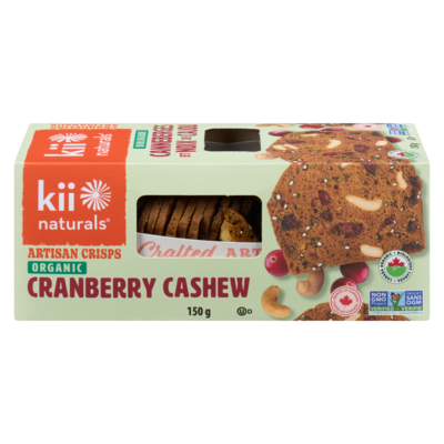 Kii Naturals Organic Crisps, Cranberry & Cashew 150 g, $4.66/100g