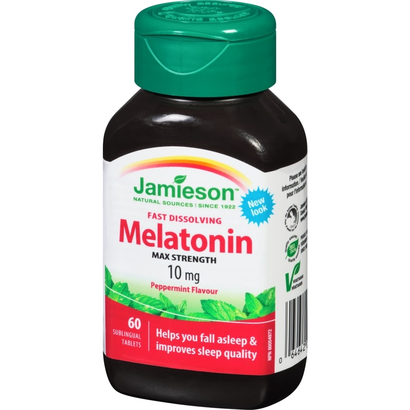 Melatonin Fast Dissolving Peppermint Tablets 10 mg, 60 Count