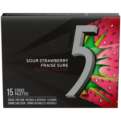 Wrigley's Strawberry-Flood Flavoured Sugar Free Chewing Gum, 1 Sticks, 1 Pack 15 ea, $0.20/1ea