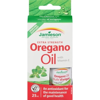 Jamieson Extra Strength vitamin E Oregano Oil 25 ml, $103.96/100ml