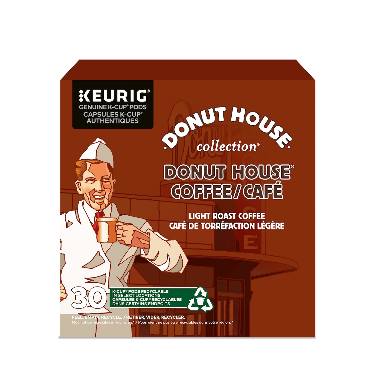 Donut House Collection Light Roast K-Cup Coffee Pods