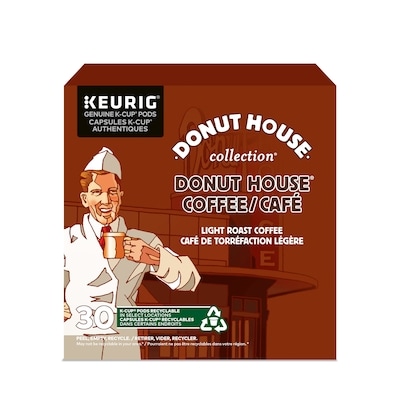 Keurig Donut House Collection Torréfaction légère capsules K-Cup de café, 30 unités, pour les cafetières Keurig 30 ea, 0,63 $/1ch