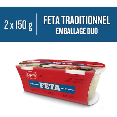 Saputo Feta Cheese 300 g, 3,00 $/100g
