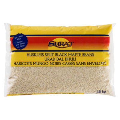 Suraj Haricots mungo noirs cassés sans enveloppe 1.81 kg, 0,39 $/100g