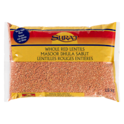 Suraj Whole Red Lentils 1.81 kg, $0.30/100g