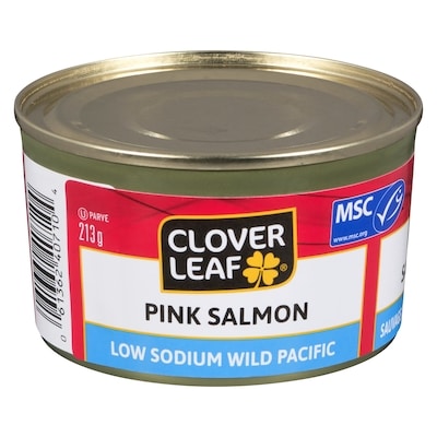 Clover Leaf Pink Salmon, Low Sodium 213 g, $2.34/100g