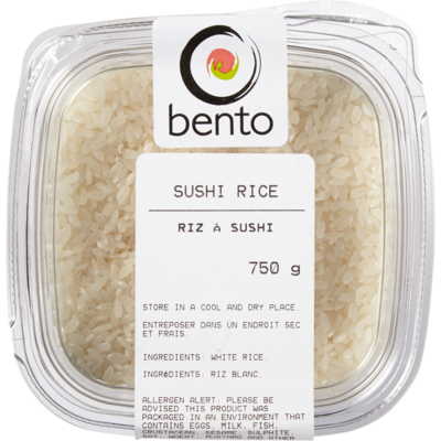 Bento Riz blanc à sushi (Après 11h) 750 g, 0,80 $/100g