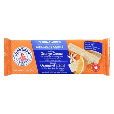 Sans sucre ajouté orange et crème
