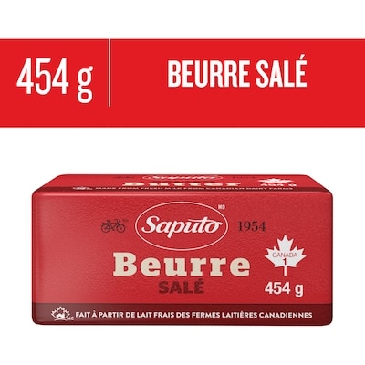 Saputo Beurre salé 454 g, 1,72 $/100g