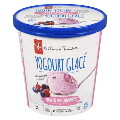 le Choix du Président Yogourt glacé, fruits des champs 2 l, 0,27 $/100ml
