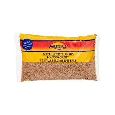 Suraj Lentilles brunes entières 907 g, 0,33 $/100g