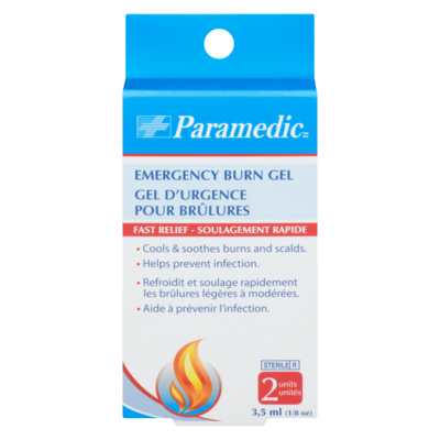 Paramedic Gel d'urgence pour brûlures 2 ea, 1,50 $/1ch