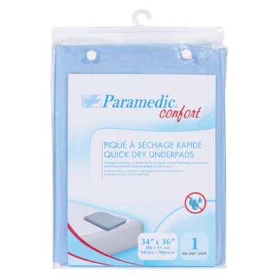 Paramedic Quick Dry Underpads (86 X 91 Cm) Medium 1 ea, $19.99/1ea