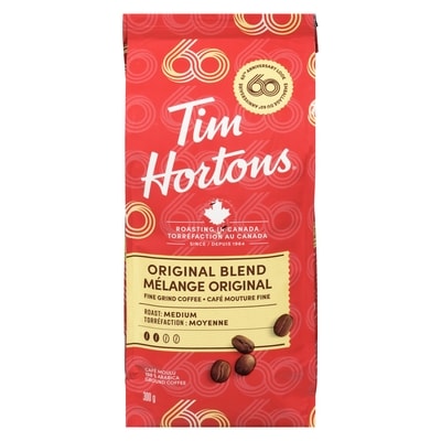 Tim Hortons Café original 300 g, 4,00 $/100g