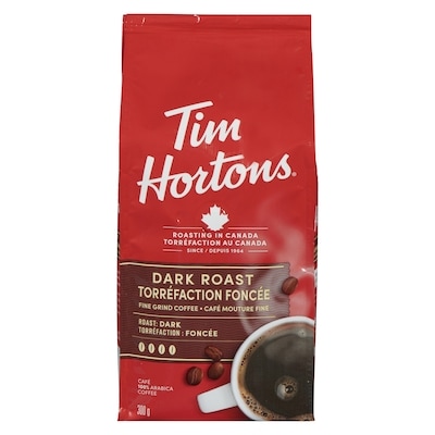 Tim Hortons Café à torréfaction foncée 300 g, 4,00 $/100g
