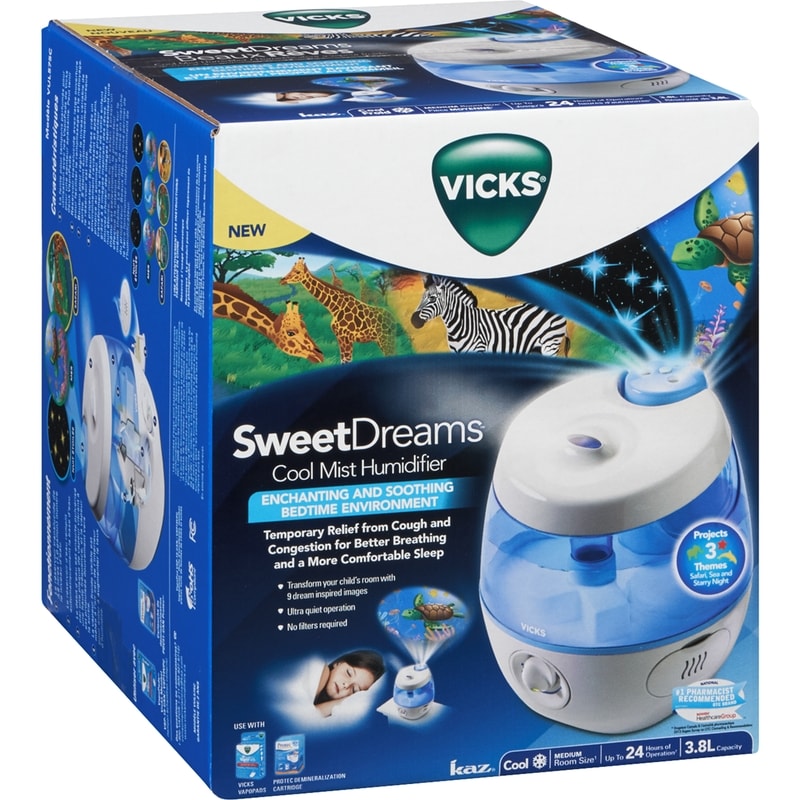 Sweet Dreams Cool Mist Humidifier, Blue