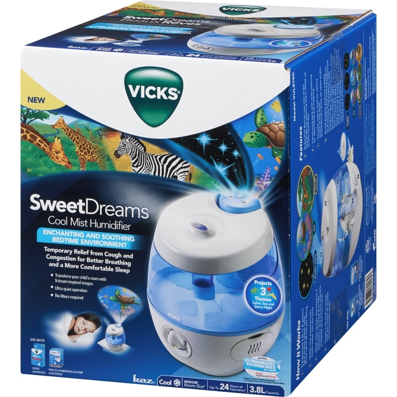 Sweet Dreams Cool Mist Humidifier, Blue