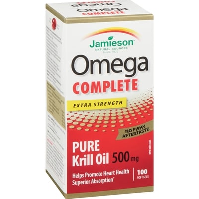 Omega Complete Extra Strength Super Krill Softgels 500 mg, 100 Count