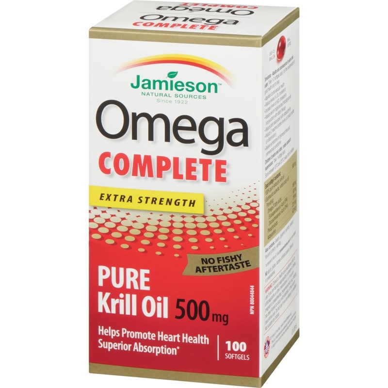 Omega Complete Extra Strength Super Krill Softgels 500 mg, 100 Count