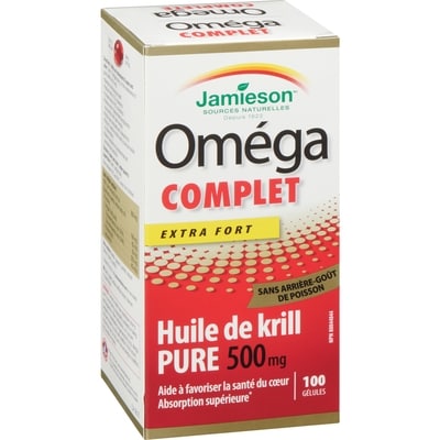 Oméga Complet - Super Krill 500 mg, 100 count