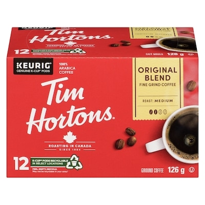Tim Hortons Single Serve Coffee Pods, Original 12 Pods 12 ea