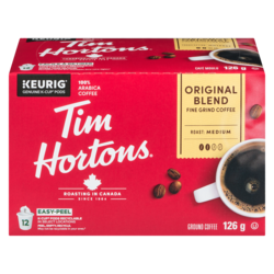 Tim Hortons Single Serve Coffee Pods, Original 12 Pods 12 ea