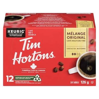 Tim Hortons Dosettes de café originale 12 capsules 12 ea