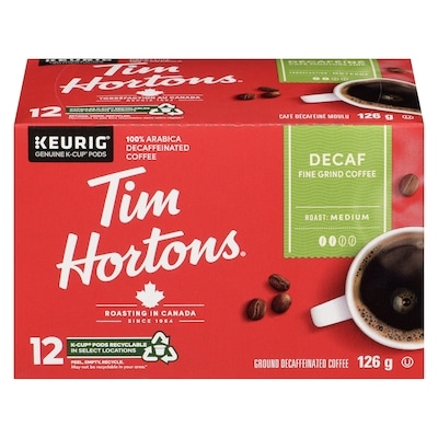 Tim Hortons Single Serve Coffee Pods, Decaf 126 g
