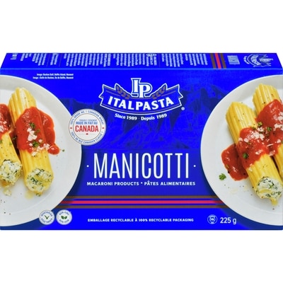 Italpasta Manicotti 225 g, $1.91/100g