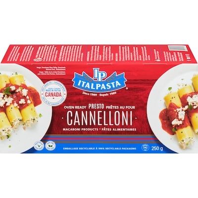 Italpasta Cannelloni prêts au four 250 g, 1,52 $/100g