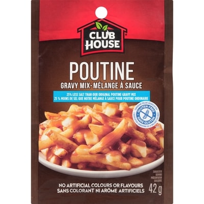 Club House Poutine, Gluten-Free, 25% Less Salt Gravy Mix 42 g, $5.93/100g