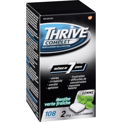 Gomme Complet remplacement de la nicotine menthe verte fraîche 2 mg